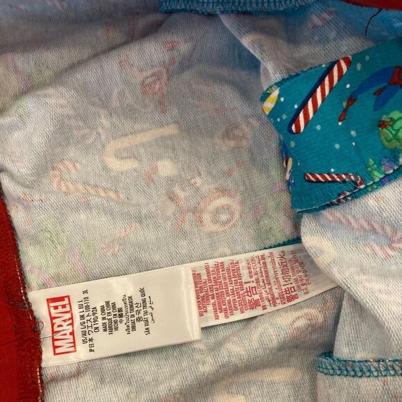 NEW Marvel Disney Cotton Drawstring Christmas Themed Pants with Pockets Size L - Picture 7 of 7